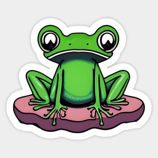 Frog Pose Sticker